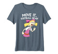 Hey Arnold Helga Move It Football T-Shirt - Casual Everyday Wear Unisex - T-Shirt, Sweatshirt, Hoodie