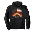 American Flag Trucker Dad Big Rig Hoodie - Casual Everyday Wear for Adults - T-Shirt, Sweatshirt, Hoodie