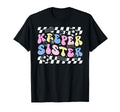 Groovy Soccer Keeper Sister Soccer T-Shirt - Aesthetic Graphic Men Women - T-Shirt, Sweatshirt, Hoodie
