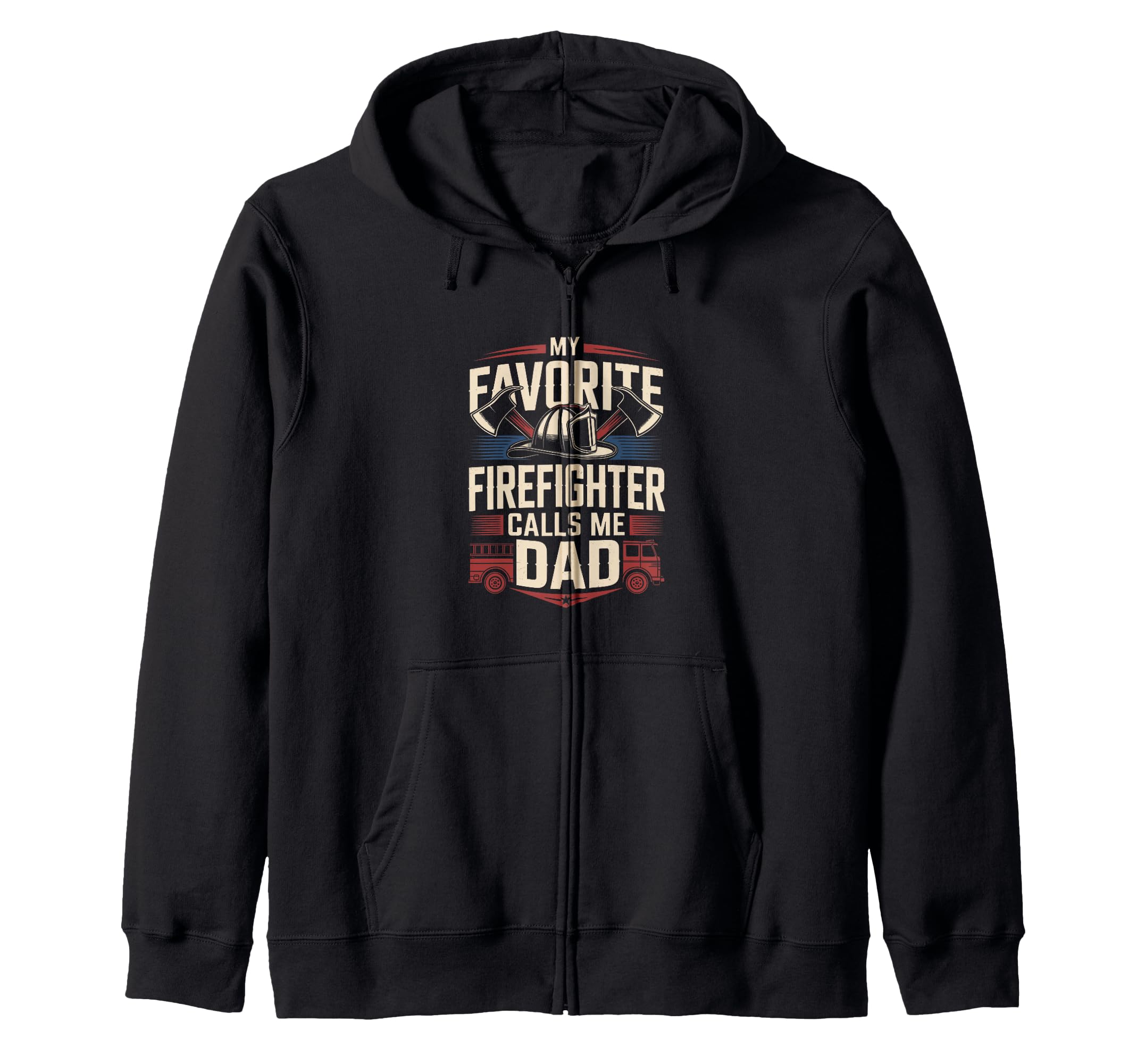 Firefighter Job Appreciation Thin Red Hoodie - Casual Everyday Wear Unisex - T-Shirt, Sweatshirt, Hoodie