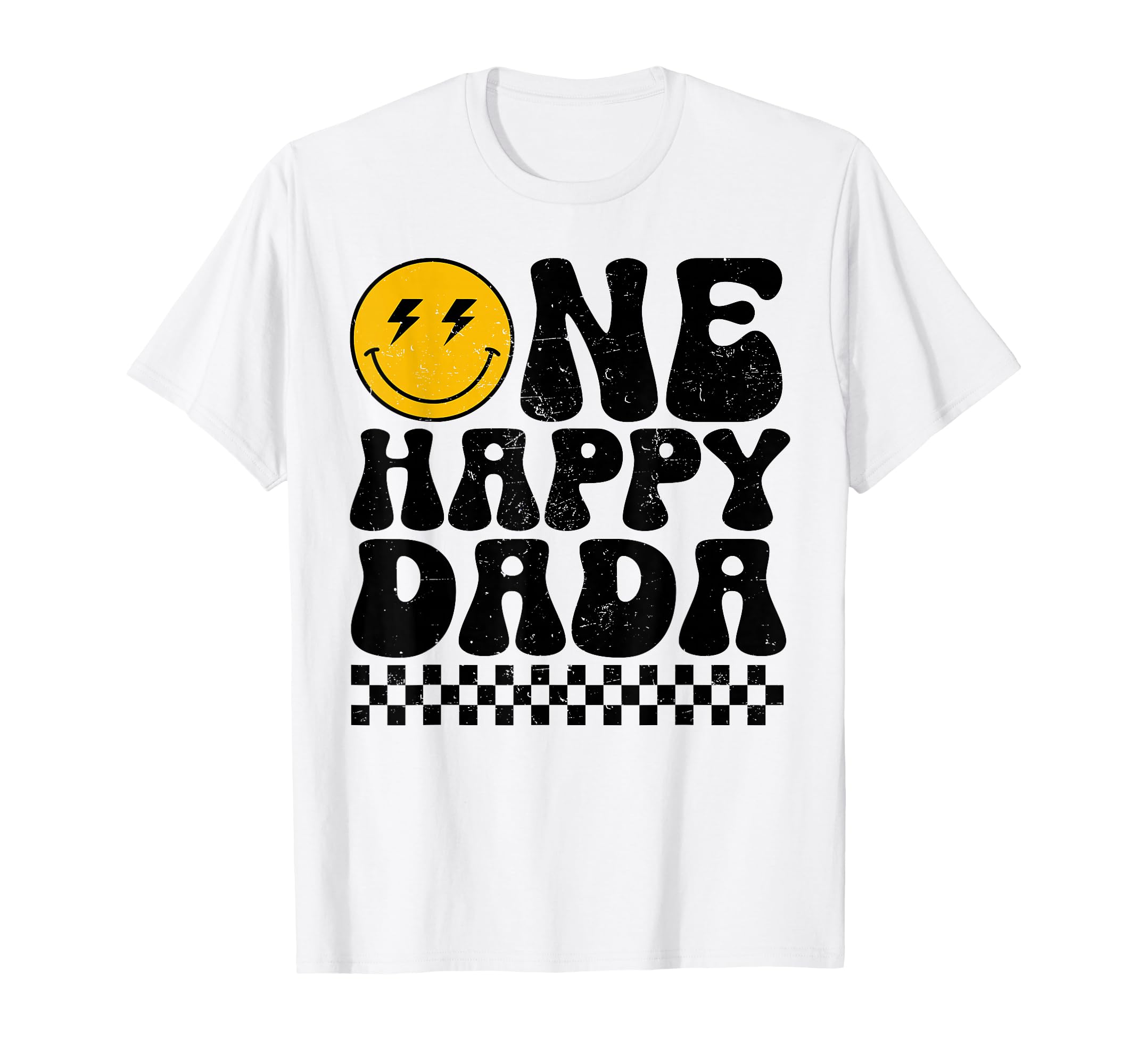 Dada Happy Face 1St Birthday Family T-Shirt - Graphic Print Men Women - T-Shirt, Sweatshirt, Hoodie