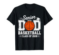 Proud Senior Dad Class 2028 Basketball T-Shirt - Unique Graphic Men Women - T-Shirt, Sweatshirt, Hoodie