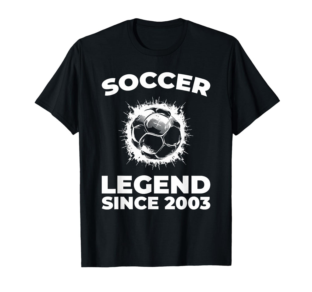 Born 2003 Team Player Sports Soccer T-Shirt - Casual Everyday Wear Unisex - T-Shirt, Sweatshirt, Hoodie