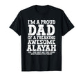 Dad Alayah Personalized Name Funny T-Shirt - Minimalist Print Unisex - T-Shirt, Sweatshirt, Hoodie
