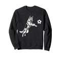 German Shepherd Soccer Player Sweatshirt - Aesthetic Graphic for Adults - T-Shirt, Sweatshirt, Hoodie