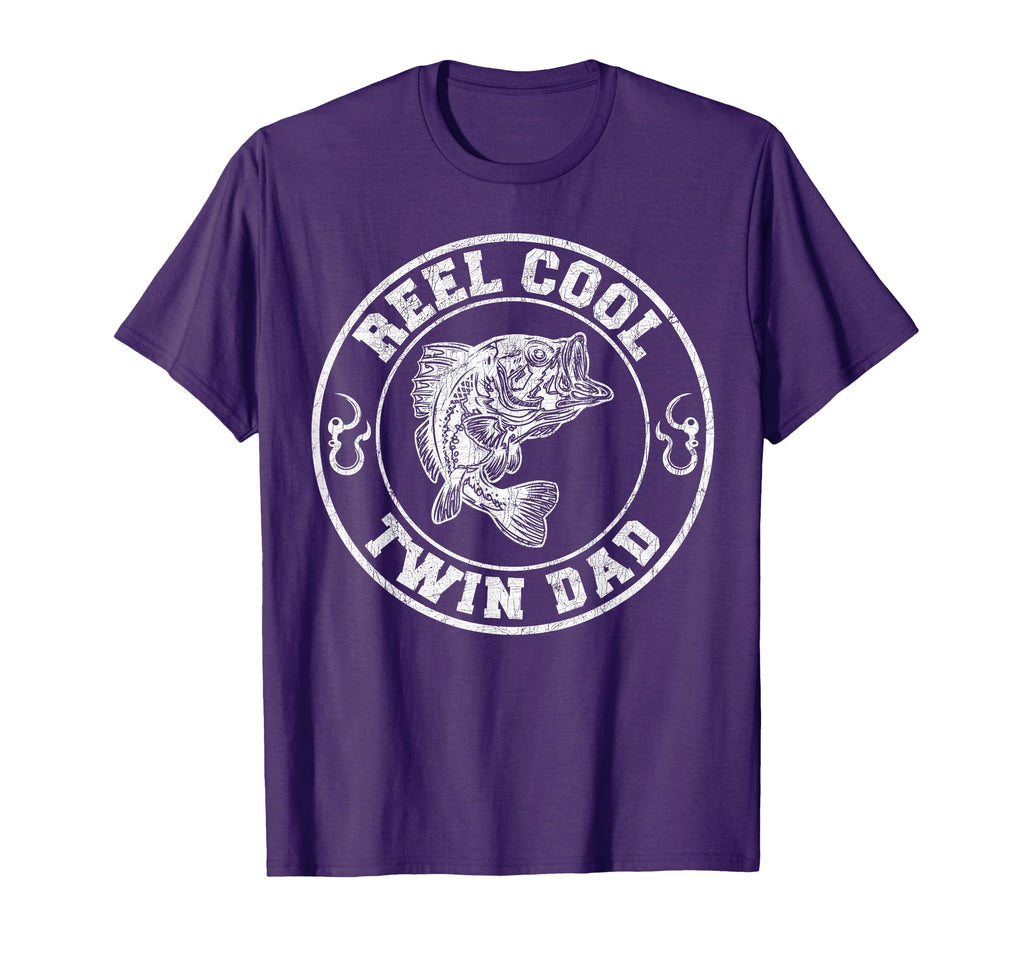 Twin Dad Fishing Reel Twin Dad T-Shirt - Minimalist Print for Adults - T-Shirt, Sweatshirt, Hoodie