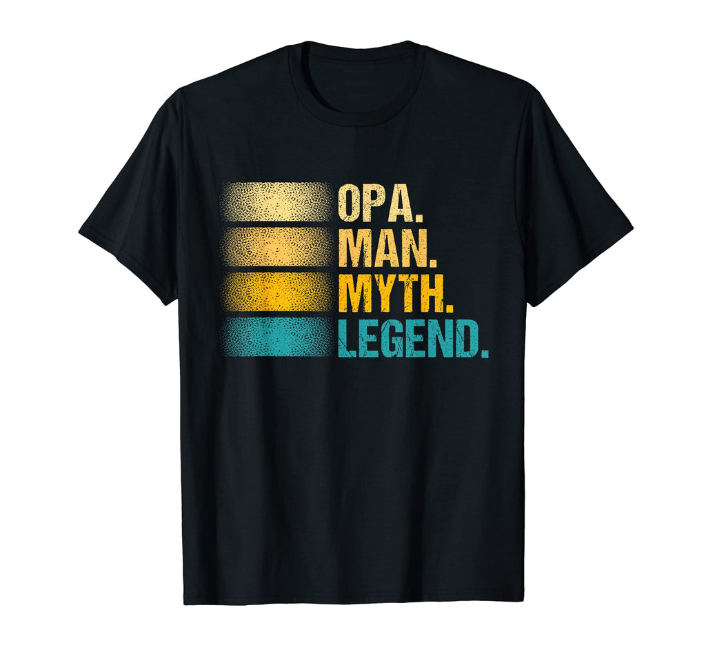 Mens Opa Myth Legend Fathers Day T-Shirt - Fun Novelty Design for Adults - T-Shirt, Sweatshirt, Hoodie