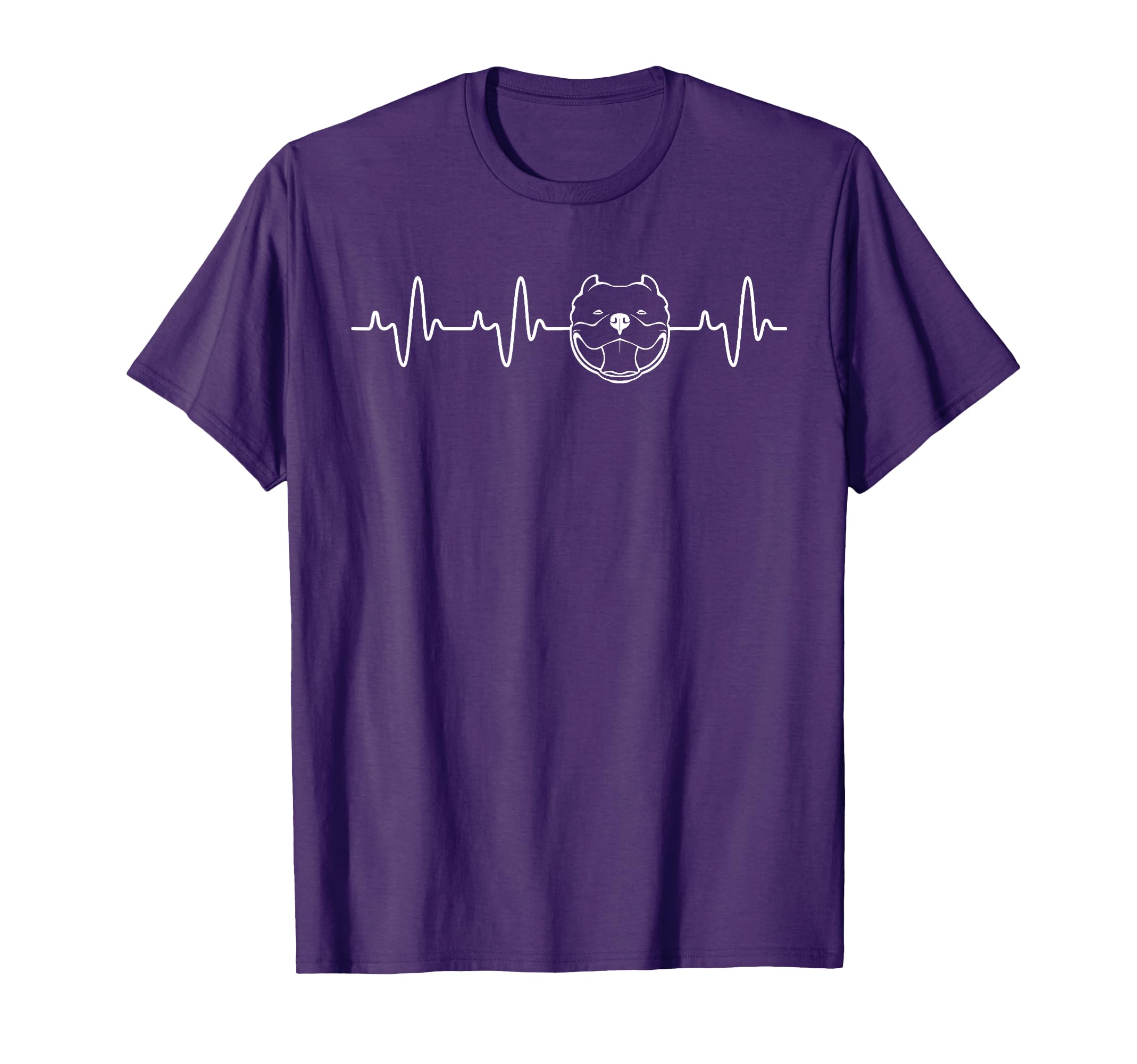 American Bully Mom Dad Heartbeat Tie T-Shirt - Minimalist Print Men Women - T-Shirt, Sweatshirt, Hoodie