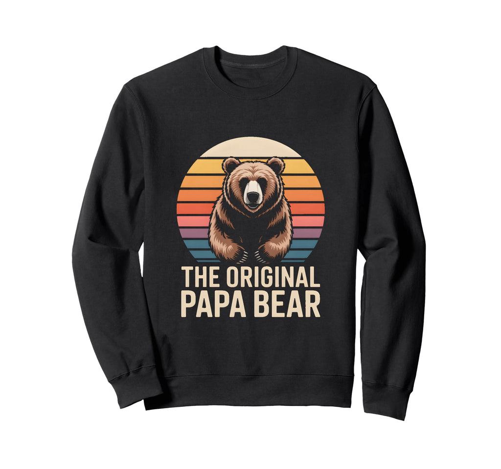Original Papa Bear Family Sweatshirt - Graphic Print for Adults - T-Shirt, Sweatshirt, Hoodie