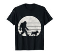 Bigfoot Walking French Bulldog Funny T-Shirt - Streetwear Style for Adults - T-Shirt, Sweatshirt, Hoodie