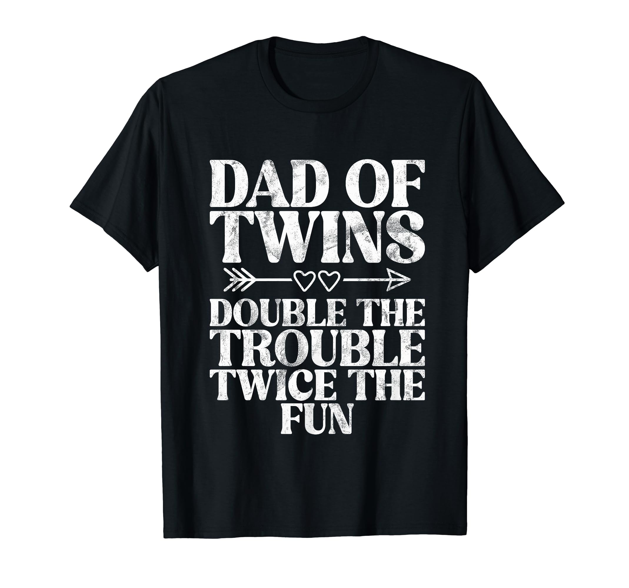 Dad Twins Double Trouble Twice Fun T-Shirt - Custom Art Print for Adults - T-Shirt, Sweatshirt, Hoodie