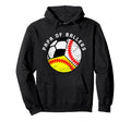 Papa Ballers Funny Baseball Softball Hoodie - Custom Art Print for Adults - T-Shirt, Sweatshirt, Hoodie