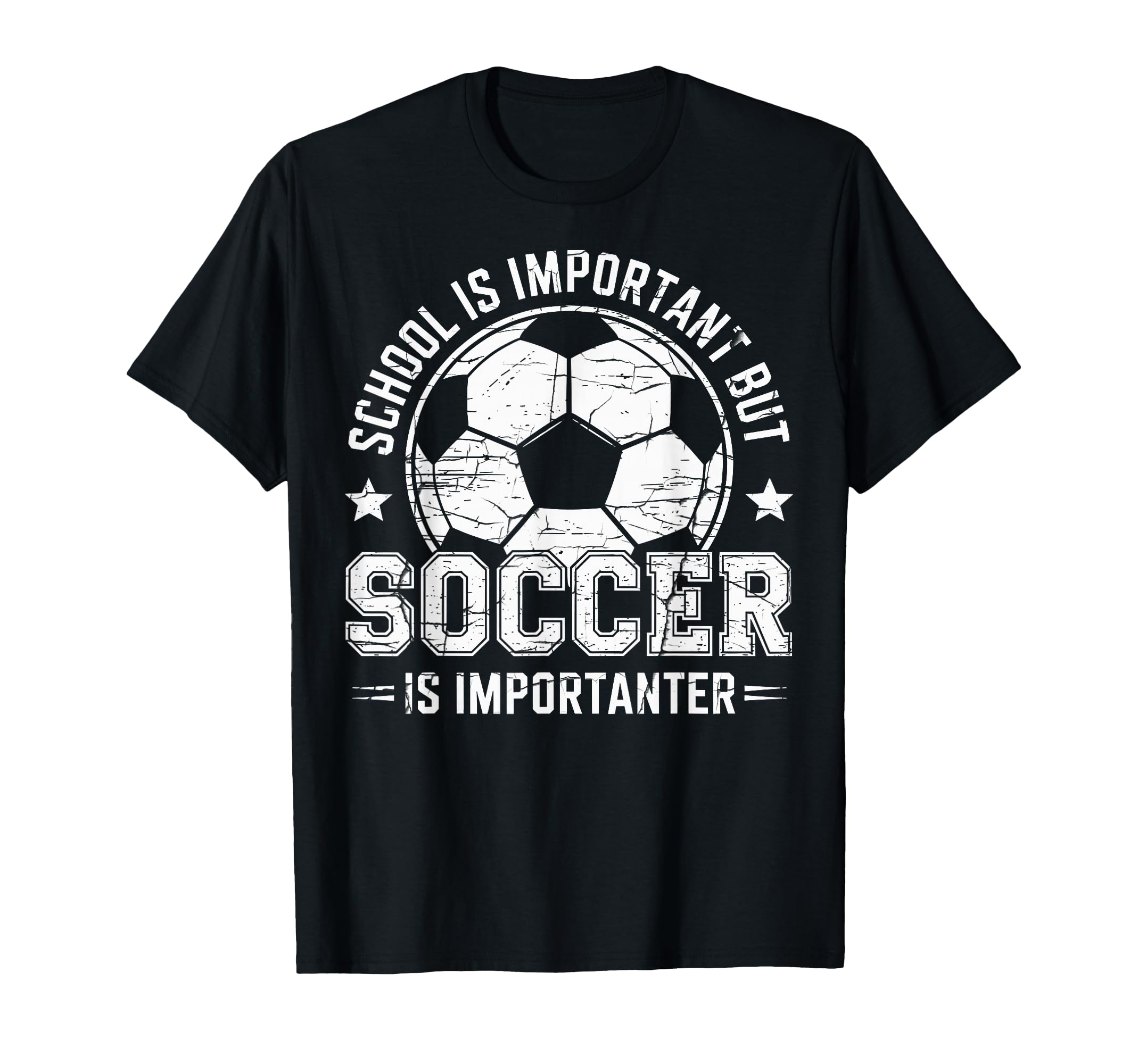 School Is Important But Soccer Is T-Shirt - Custom Art Print for Adults - T-Shirt, Sweatshirt, Hoodie