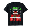 Funny Santa I Like To Slide Inside Couple T-Shirt - Novelty Apparel Unisex - T-Shirt, Sweatshirt, Hoodie