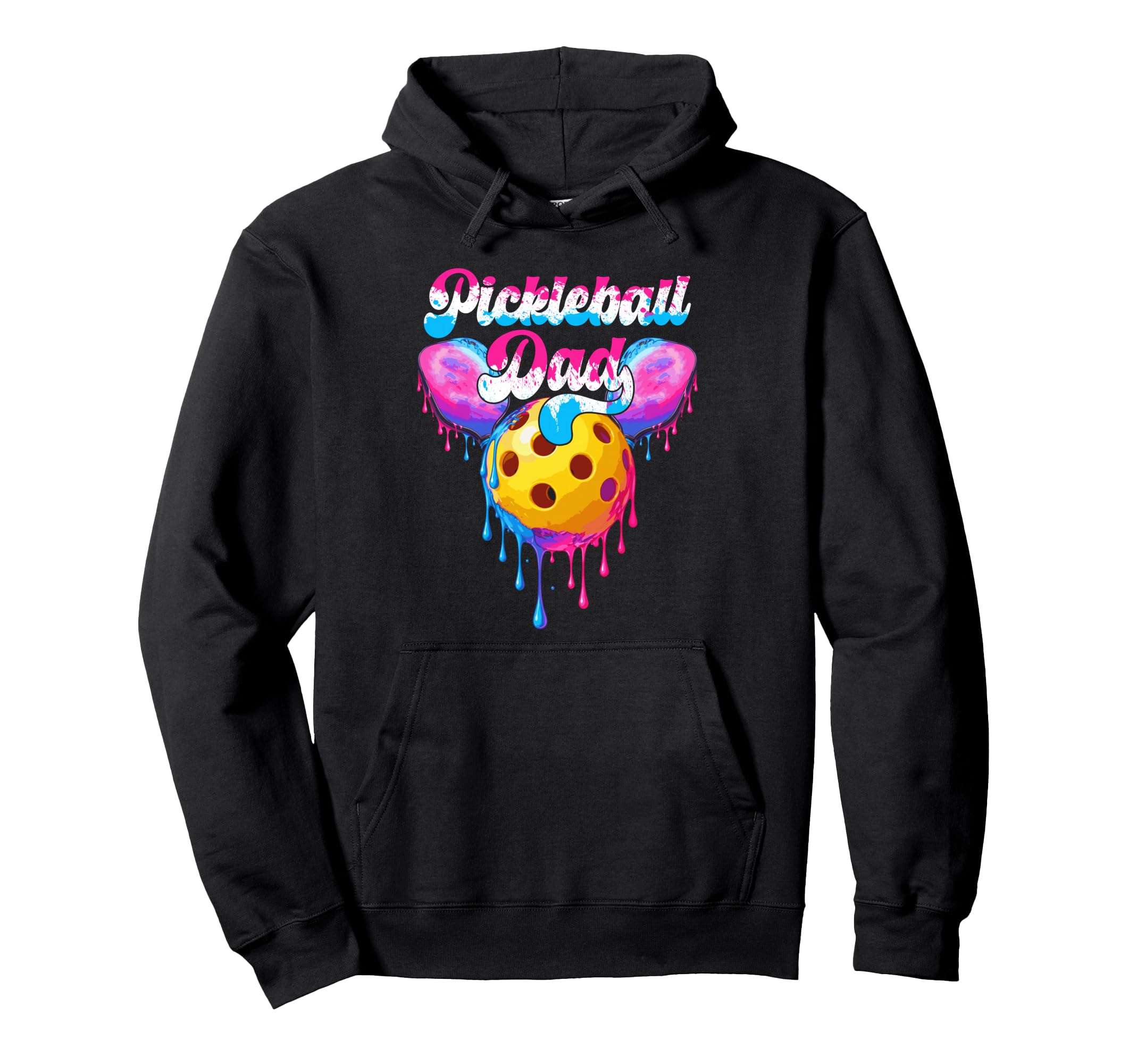 Pickleball Dad Funny Fathers Day Ice Hoodie - Novelty Apparel Men Women - T-Shirt, Sweatshirt, Hoodie