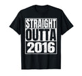 Straight Outta 2016 Year Birth Birthday T-Shirt - Trendy Graphic Unisex - T-Shirt, Sweatshirt, Hoodie