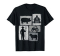 Farmer Collage Farming Rancher Cowboy T-Shirt - Unique Graphic for Adults - T-Shirt, Sweatshirt, Hoodie