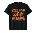 Step Dad Warrior Leukemia Awareness T-Shirt - Novelty Apparel Men Women - T-Shirt, Sweatshirt, Hoodie