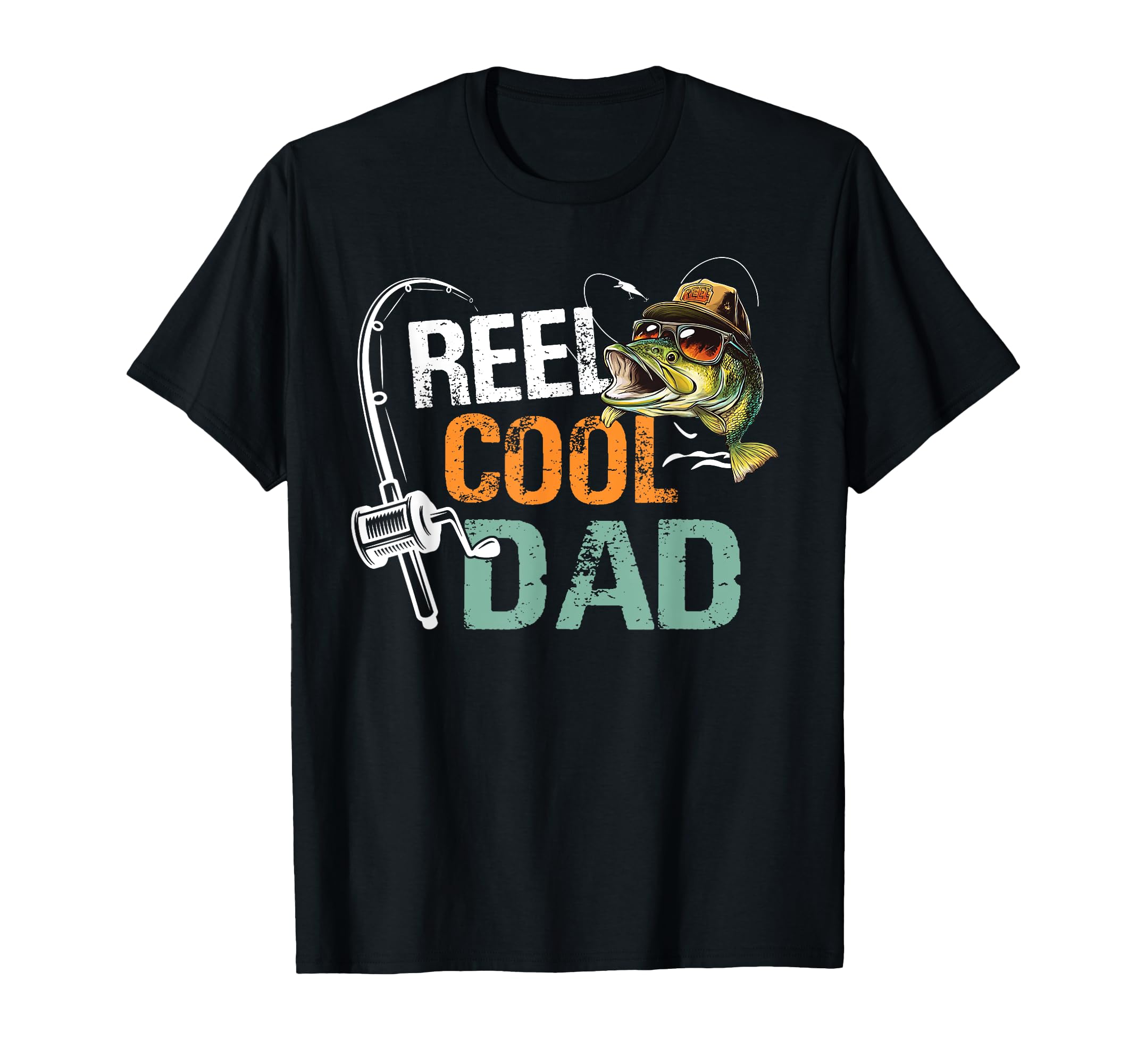 Reel Dad Fishing Dad Birthday T-Shirt - Aesthetic Graphic for Adults - T-Shirt, Sweatshirt, Hoodie