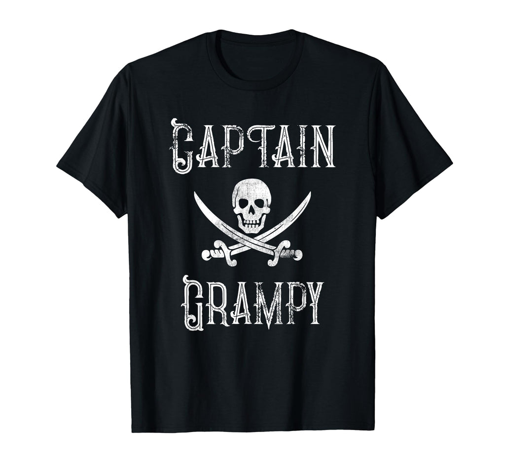 Captain Grampy Personalized Pirate T-Shirt - Minimalist Print Unisex - T-Shirt, Sweatshirt, Hoodie