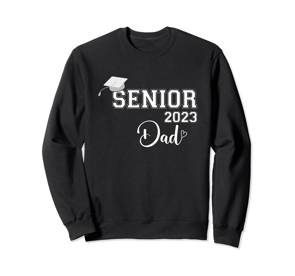 Proud Dad Heart Graduate Senior Sweatshirt - Custom Art Print Men Women - T-Shirt, Sweatshirt, Hoodie