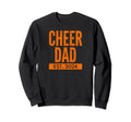 Cheer Dad Orange Cheerleading Est 2024 Sweatshirt - Unique Graphic Unisex - T-Shirt, Sweatshirt, Hoodie