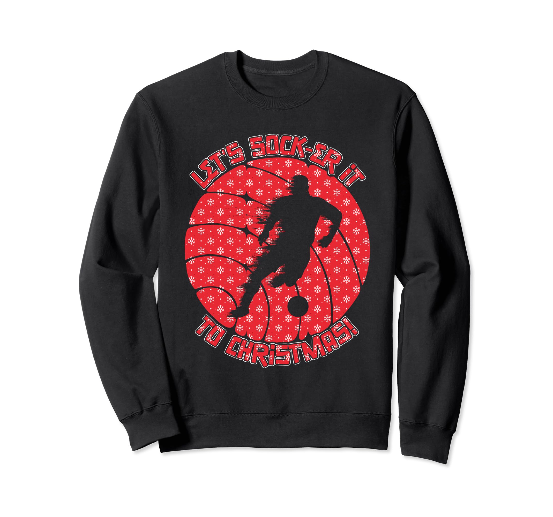 Holiday Sports Soccer Santa Sweatshirt - Aesthetic Graphic Unisex - T-Shirt, Sweatshirt, Hoodie