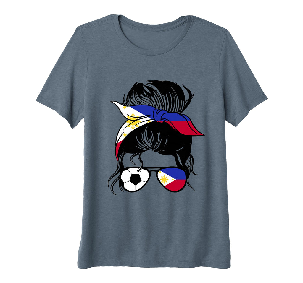 Womens Philippines Mothers Day Soccer T-Shirt - Custom Art Print Men Women - T-Shirt, Sweatshirt, Hoodie