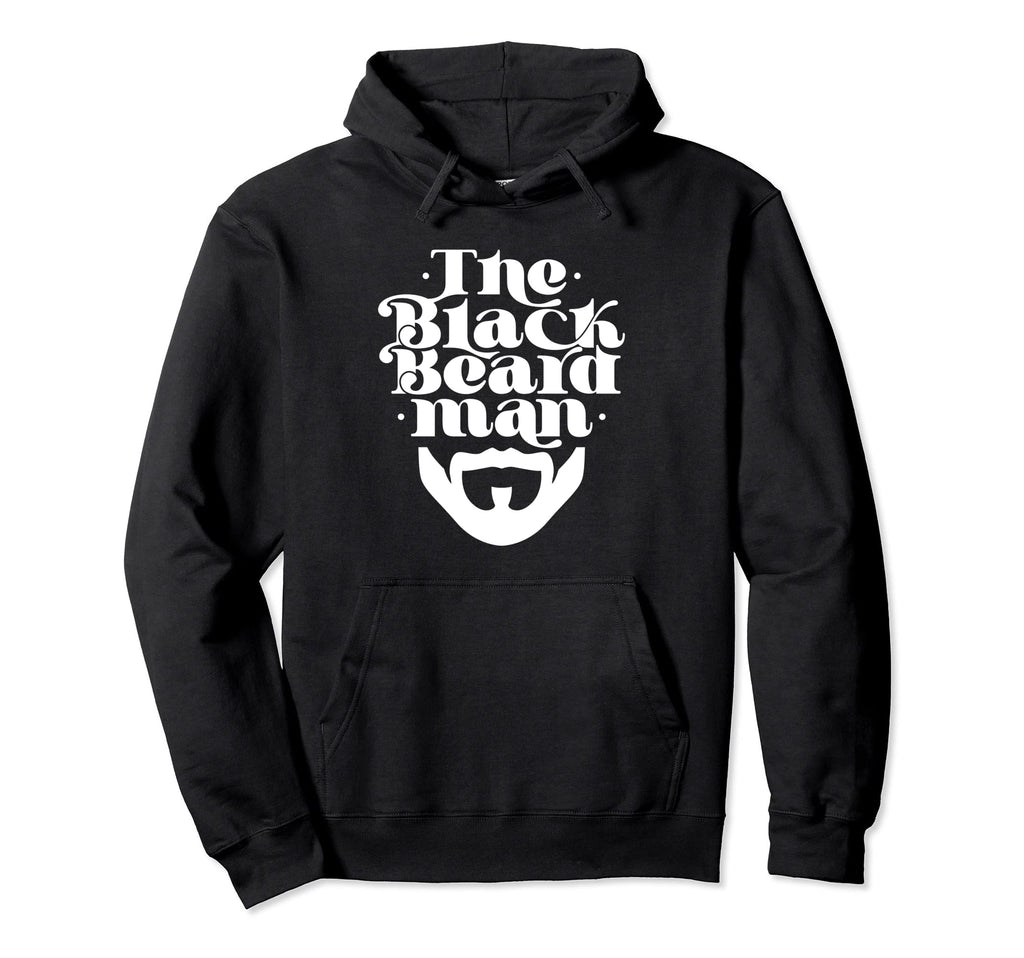 Black Beard Dad Bearded Beards Father Hoodie - Casual Everyday Wear Unisex - T-Shirt, Sweatshirt, Hoodie