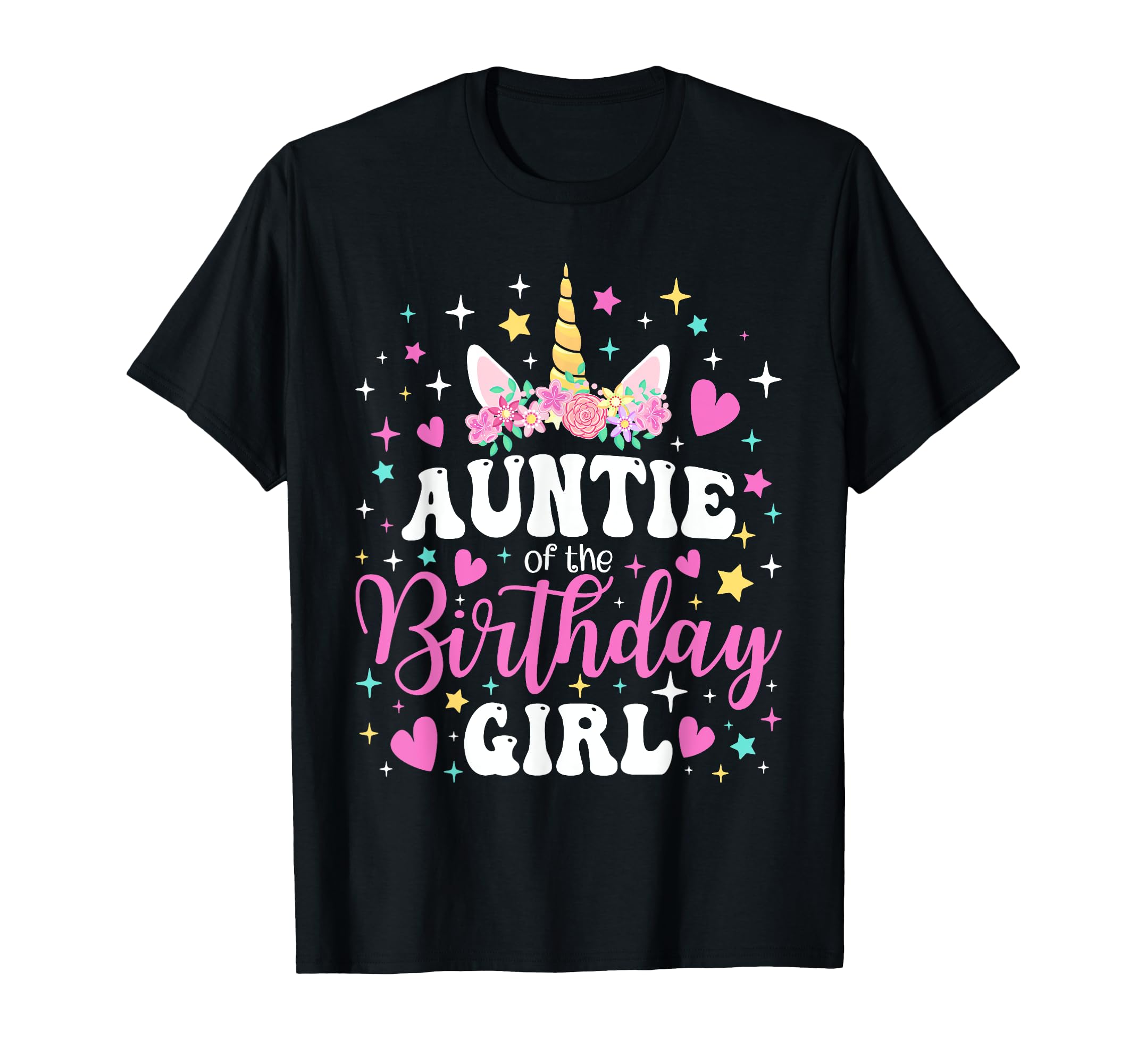 Unicorn Auntie Birthday Family T-Shirt - Streetwear Style Men Women - T-Shirt, Sweatshirt, Hoodie