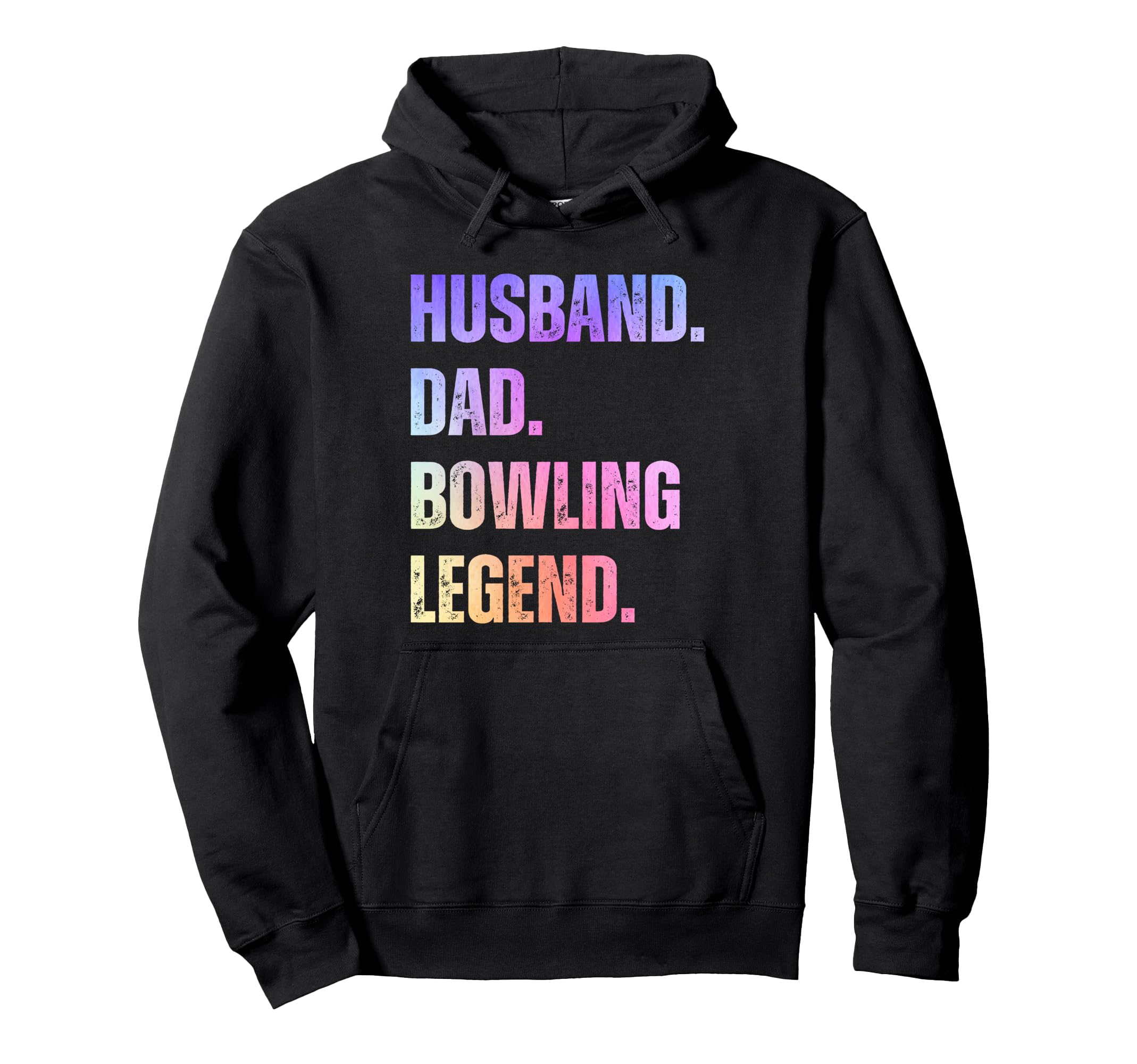 Husband Dad Bowling Legend Bowling Funny Hoodie - Graphic Print Unisex - T-Shirt, Sweatshirt, Hoodie
