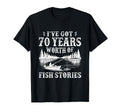 70Th Birthday Fisherman Fishing 70 T-Shirt - Custom Art Print for Adults - T-Shirt, Sweatshirt, Hoodie