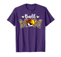 Ball Mom Leopard Softball Soccer T-Shirt - Minimalist Print Unisex - T-Shirt, Sweatshirt, Hoodie