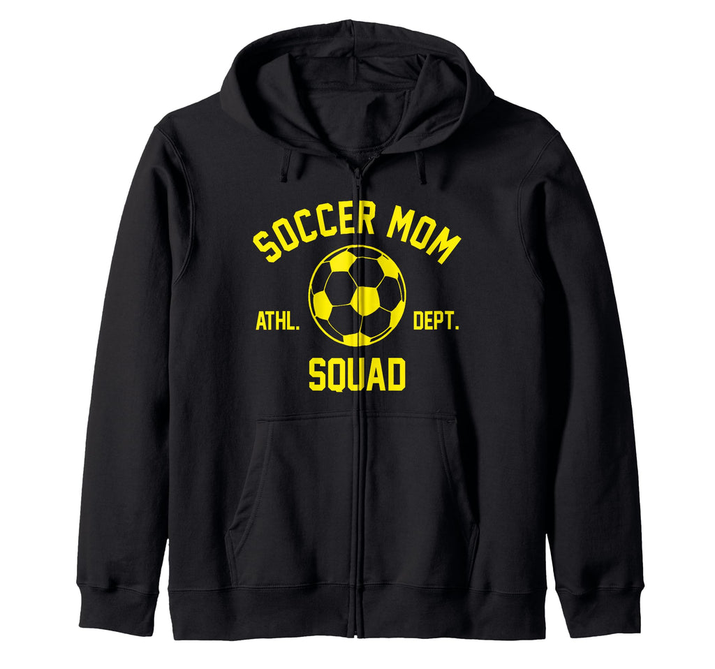 Soccer Mom Squad Gifts Hoodie - Minimalist Print for Adults - T-Shirt, Sweatshirt, Hoodie