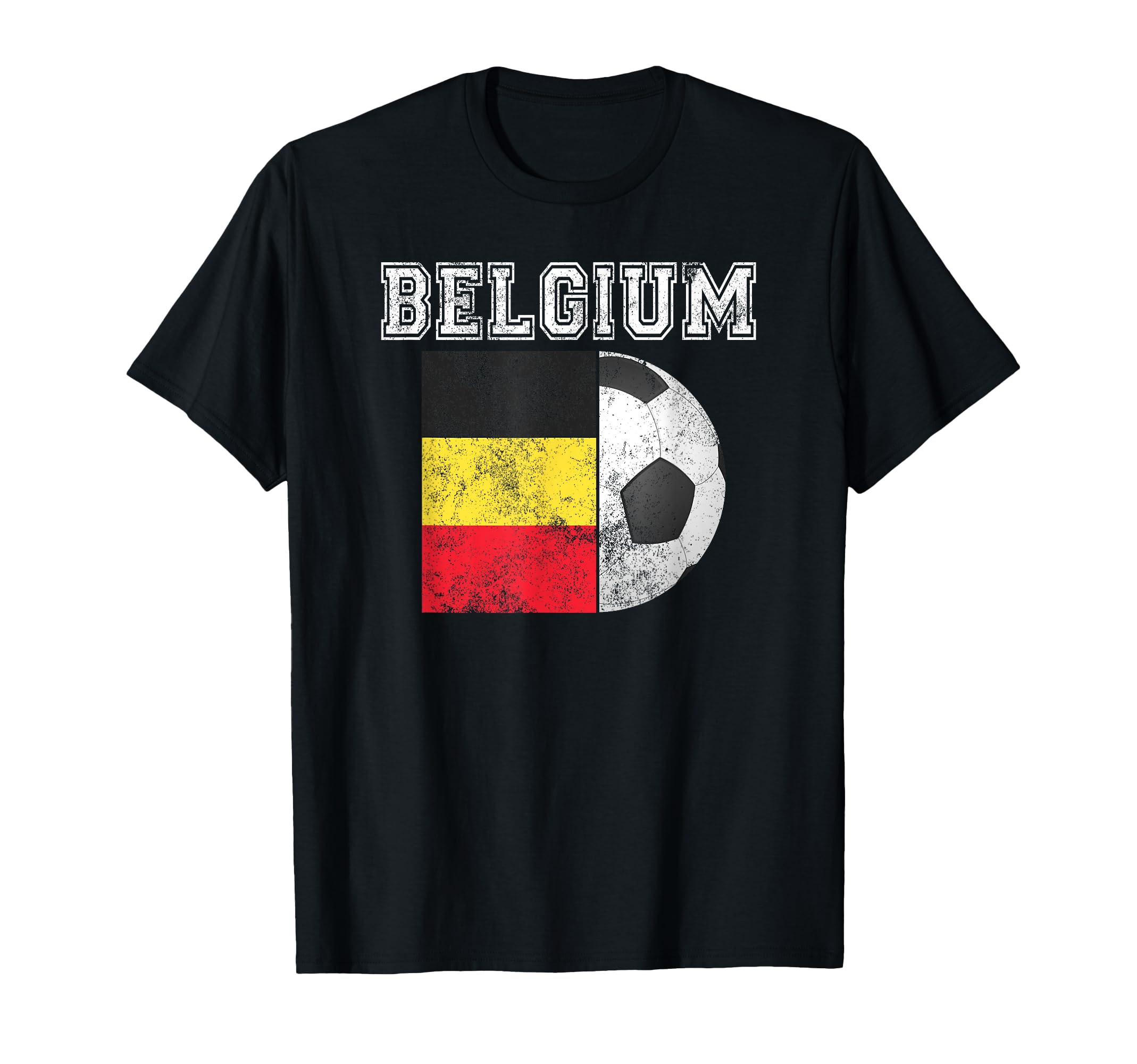 Belgium Flag Soccer Futbol T-Shirt - Casual Everyday Wear Men Women - T-Shirt, Sweatshirt, Hoodie