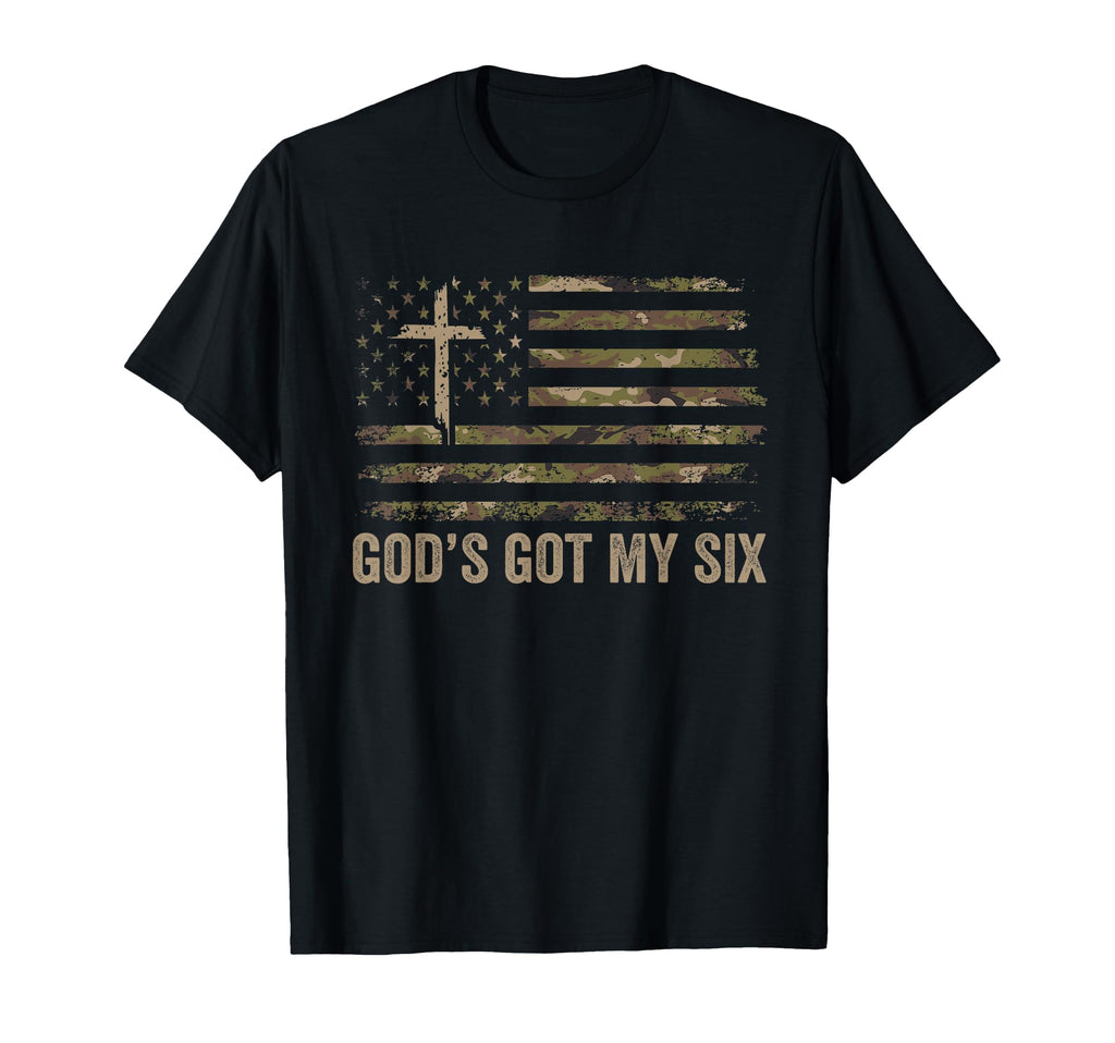 Gods Got My Six Christian Military T-Shirt - Streetwear Style for Adults - T-Shirt, Sweatshirt, Hoodie