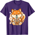 Cute Shiba Inu Dog Bubble Boba Tea Anime Kawaii Neko - Adult & Kids T-Shirts, Sweatshirts & Hoodies apparel design preview 1