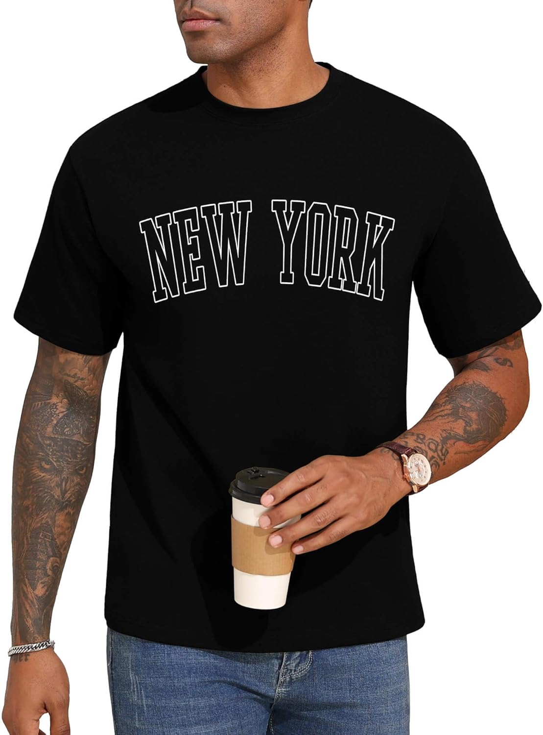 Mens New York Letter Graphic Print Short Sleeve - Adult & Kids T-Shirts, Sweatshirts & Hoodies apparel design preview 1