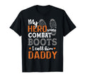 My Hero Wears Combat Boots I Call Him T-Shirt - Minimalist Print Unisex - T-Shirt, Sweatshirt, Hoodie