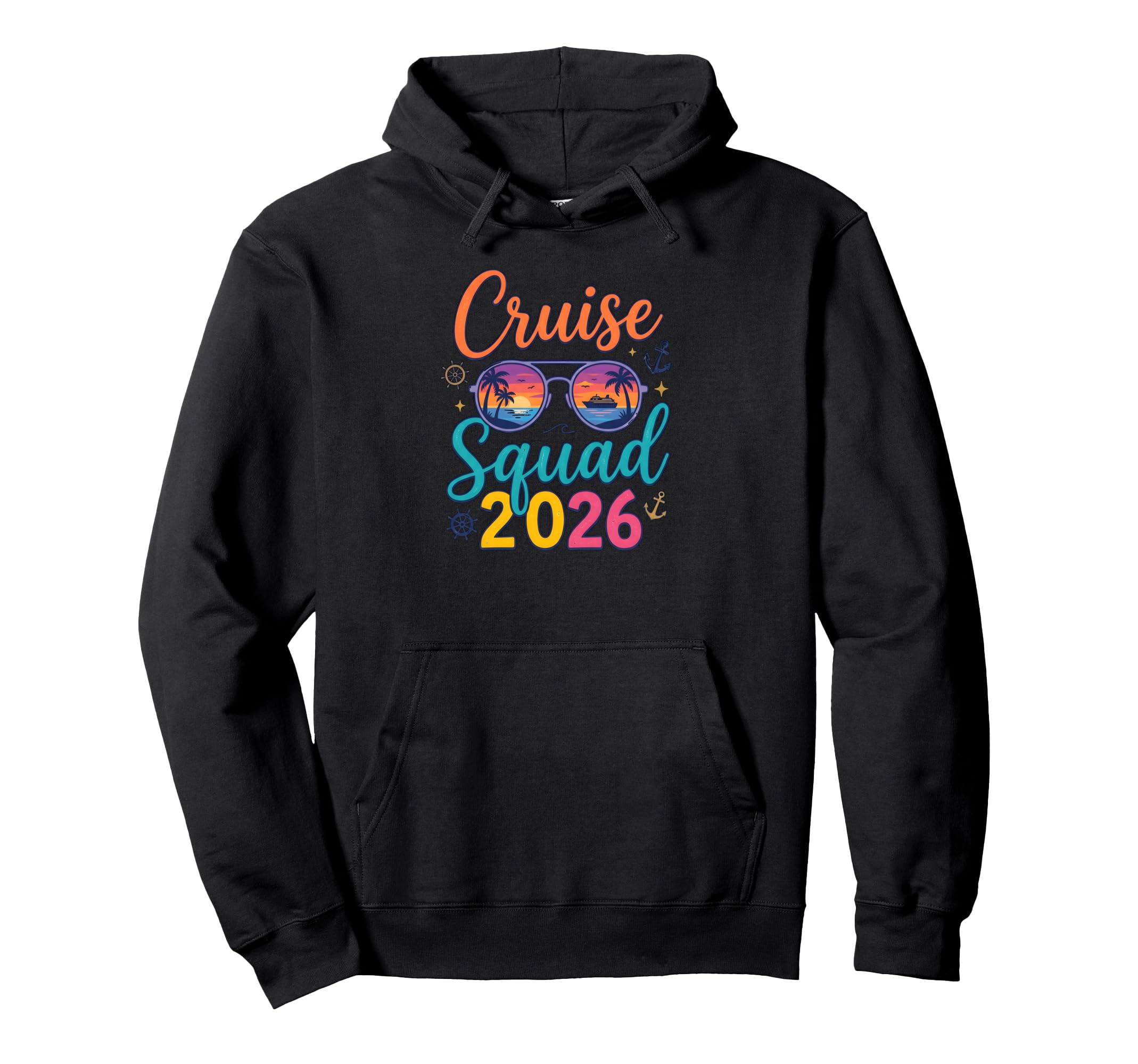 Cruise Squad 2026 Summer Vacation Hoodie - Minimalist Print Men Women - T-Shirt, Sweatshirt, Hoodie