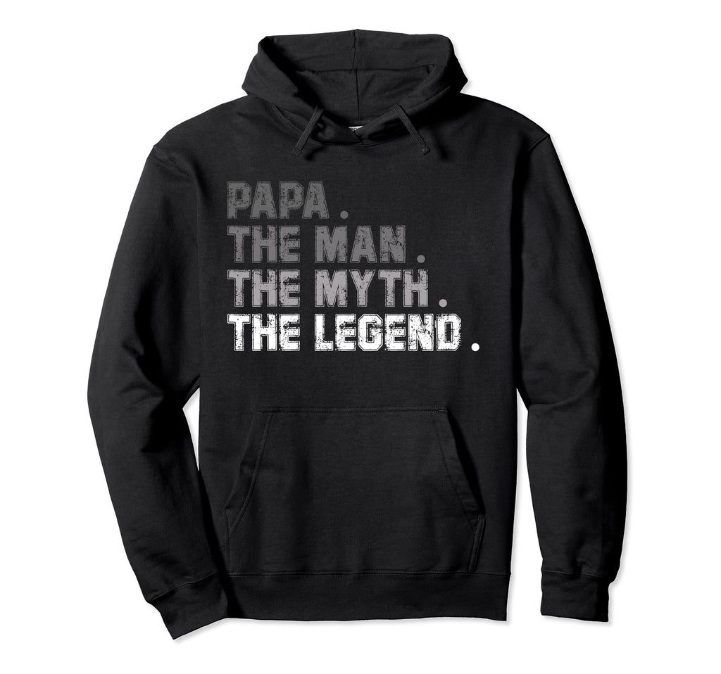 Dad Myth Legend Fathers Day Hoodie - Trendy Graphic for Adults - T-Shirt, Sweatshirt, Hoodie