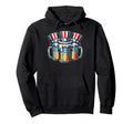 4Th July American Flag Mugs Hats Funny Dad Hoodie - Graphic Print Unisex - T-Shirt, Sweatshirt, Hoodie