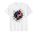 American Flag Soccer Ball Usa Patriotic T-Shirt - Streetwear Style Unisex - T-Shirt, Sweatshirt, Hoodie