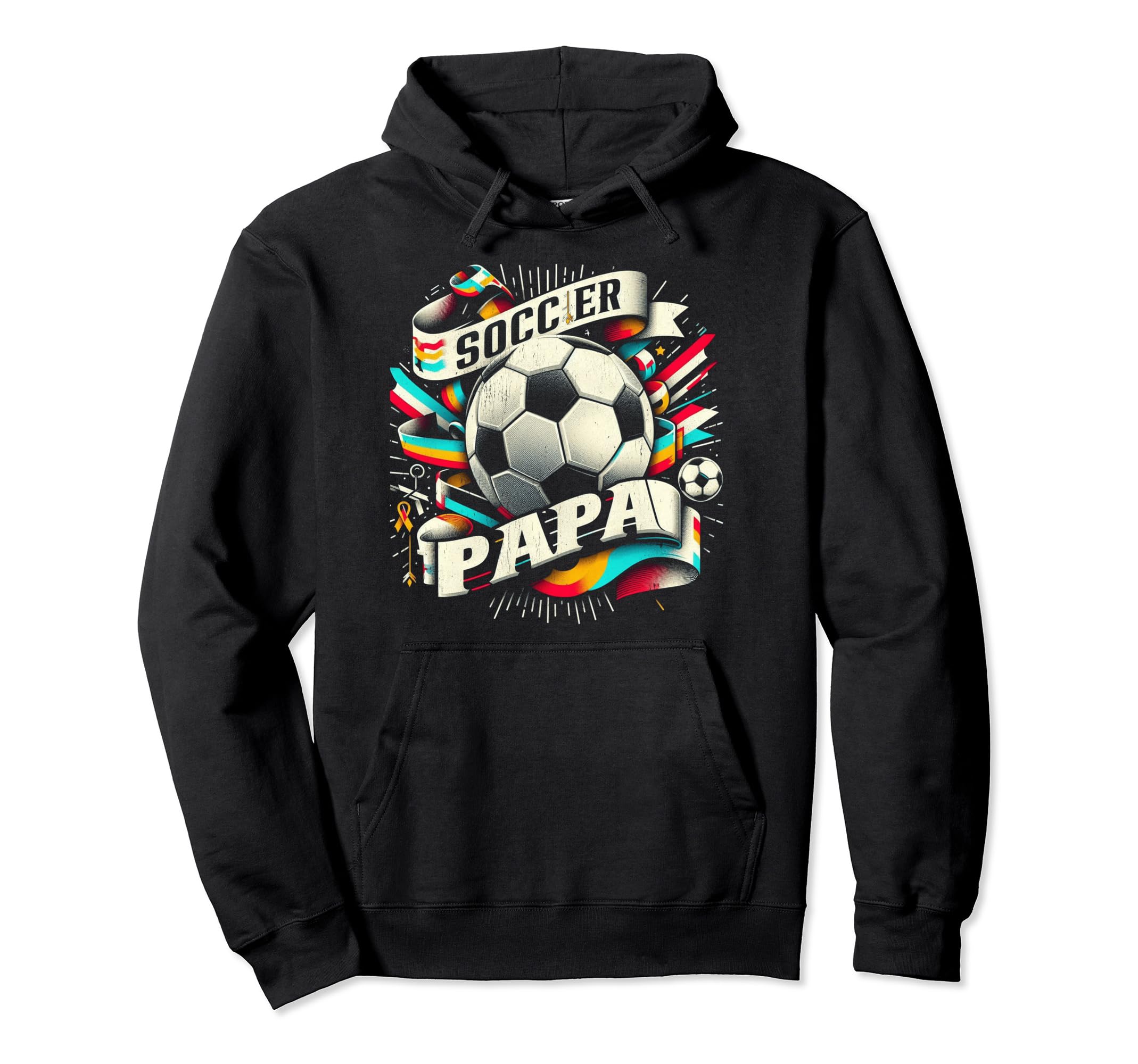 Soccer Papa Family Matching Dad Fathers Hoodie - Trendy Graphic Men Women - T-Shirt, Sweatshirt, Hoodie