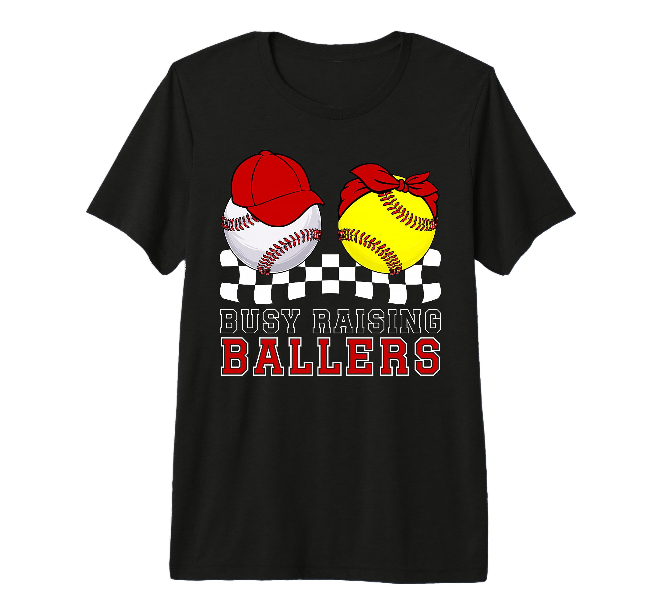 Busy Raising Ballers Baseball T-Shirt - Minimalist Print Men Women - T-Shirt, Sweatshirt, Hoodie