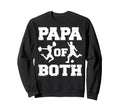 Papa Both Funny Soccer And Sweatshirt - Fun Novelty Design for Adults - T-Shirt, Sweatshirt, Hoodie