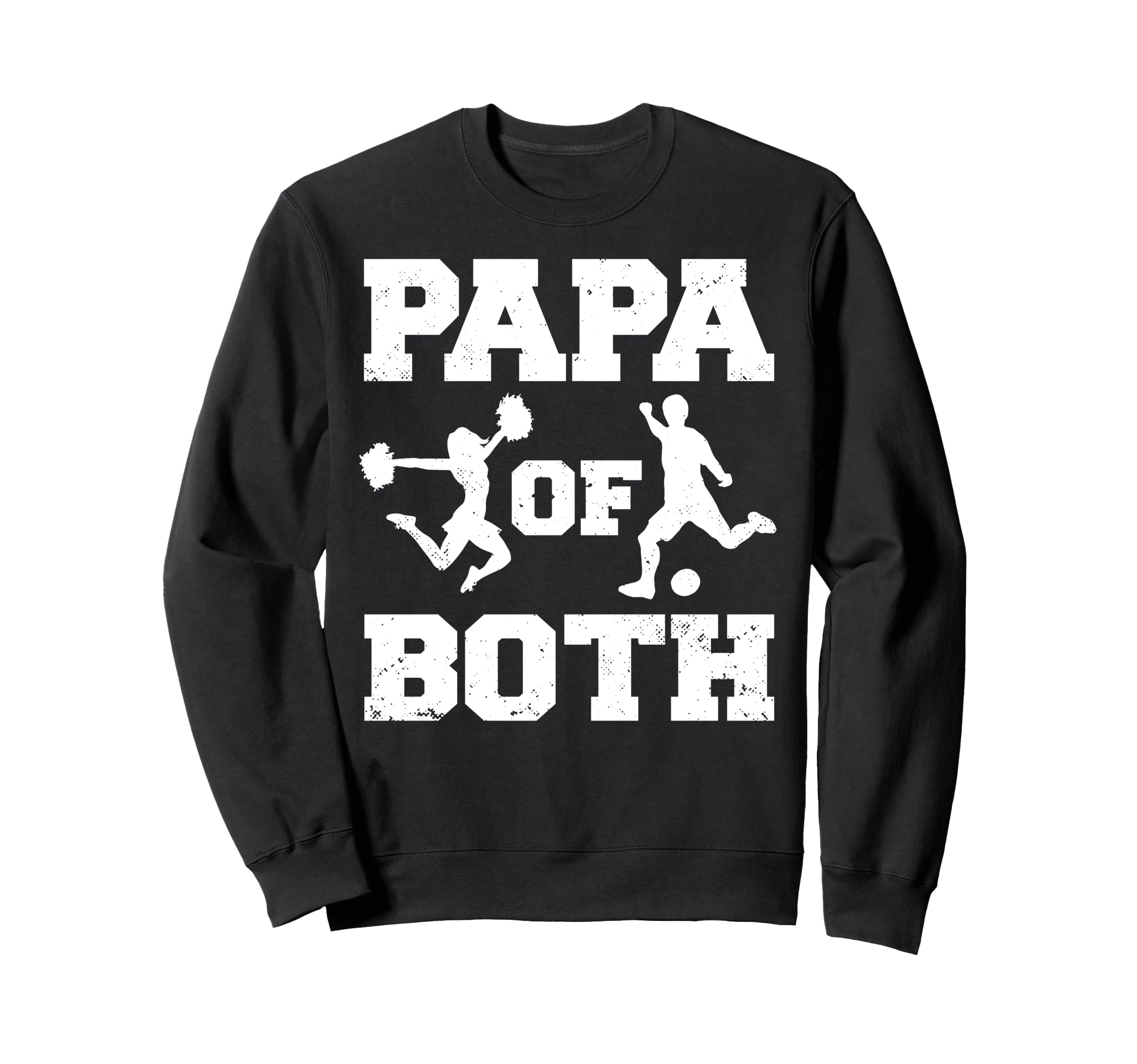 Papa Both Funny Soccer And Sweatshirt - Fun Novelty Design for Adults - T-Shirt, Sweatshirt, Hoodie
