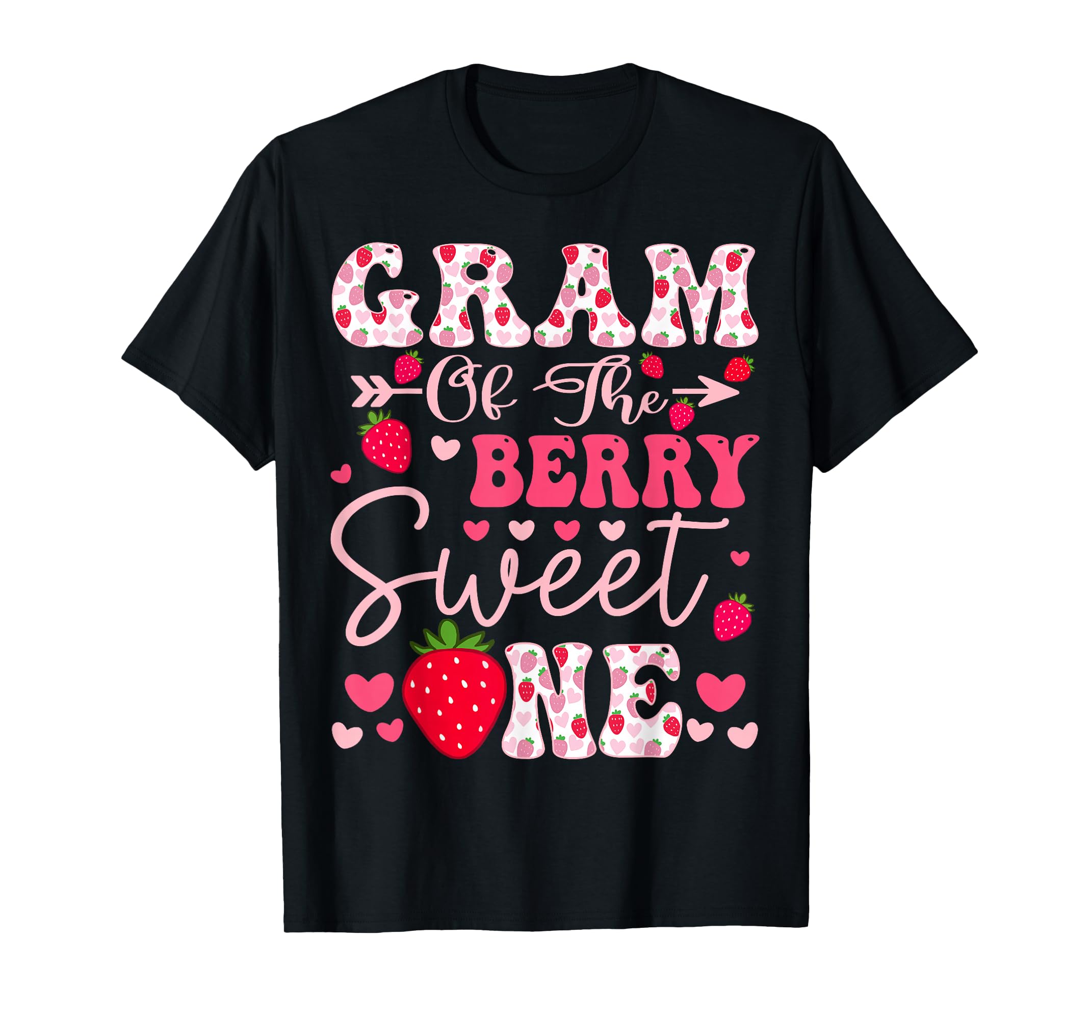 Gram Berry Sweet One Strawberry 1St T-Shirt - Trendy Graphic for Adults - T-Shirt, Sweatshirt, Hoodie