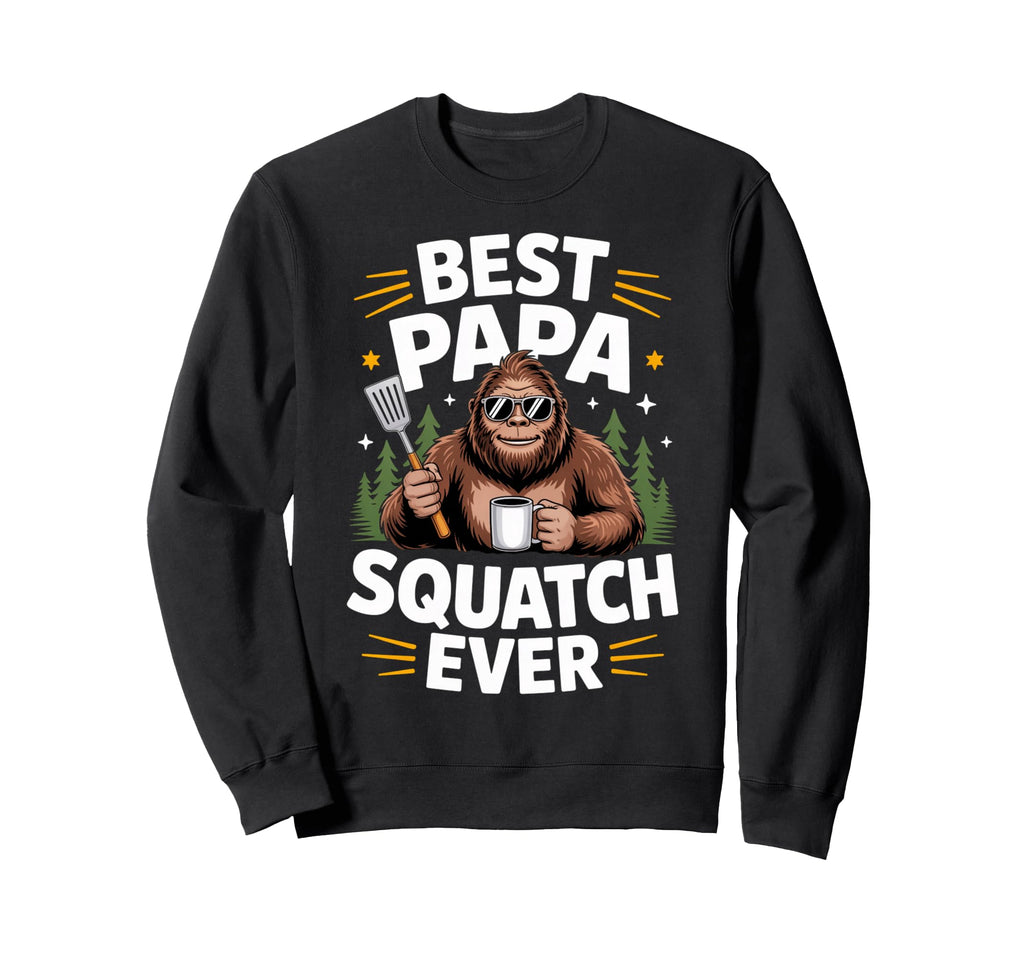 Bigfoot Dad Coffee Lovers Sweatshirt - Casual Everyday Wear for Adults - T-Shirt, Sweatshirt, Hoodie