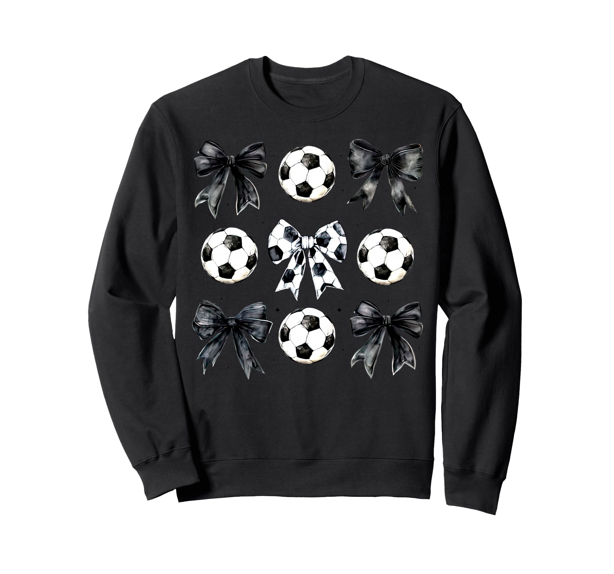 Soccer Bow Game Day Mama Soccer Sweatshirt - Trendy Graphic Men Women - T-Shirt, Sweatshirt, Hoodie